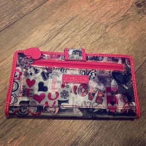 Relic by Fossil Graffiti wallet/checkbook
